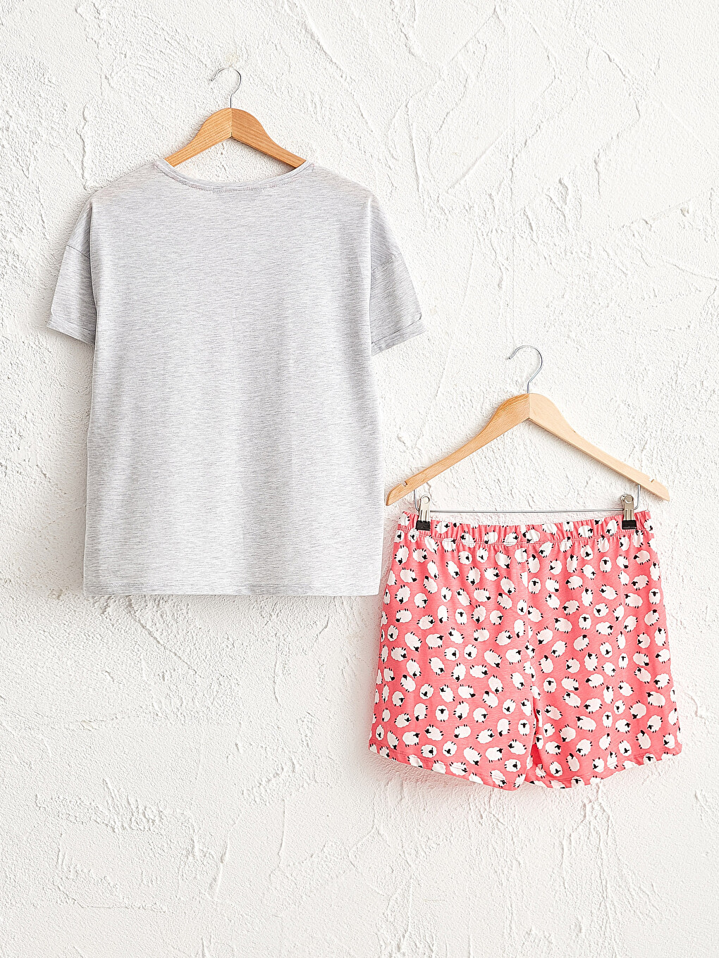 Printed Cotton Pyjamas Set with Shorts-3