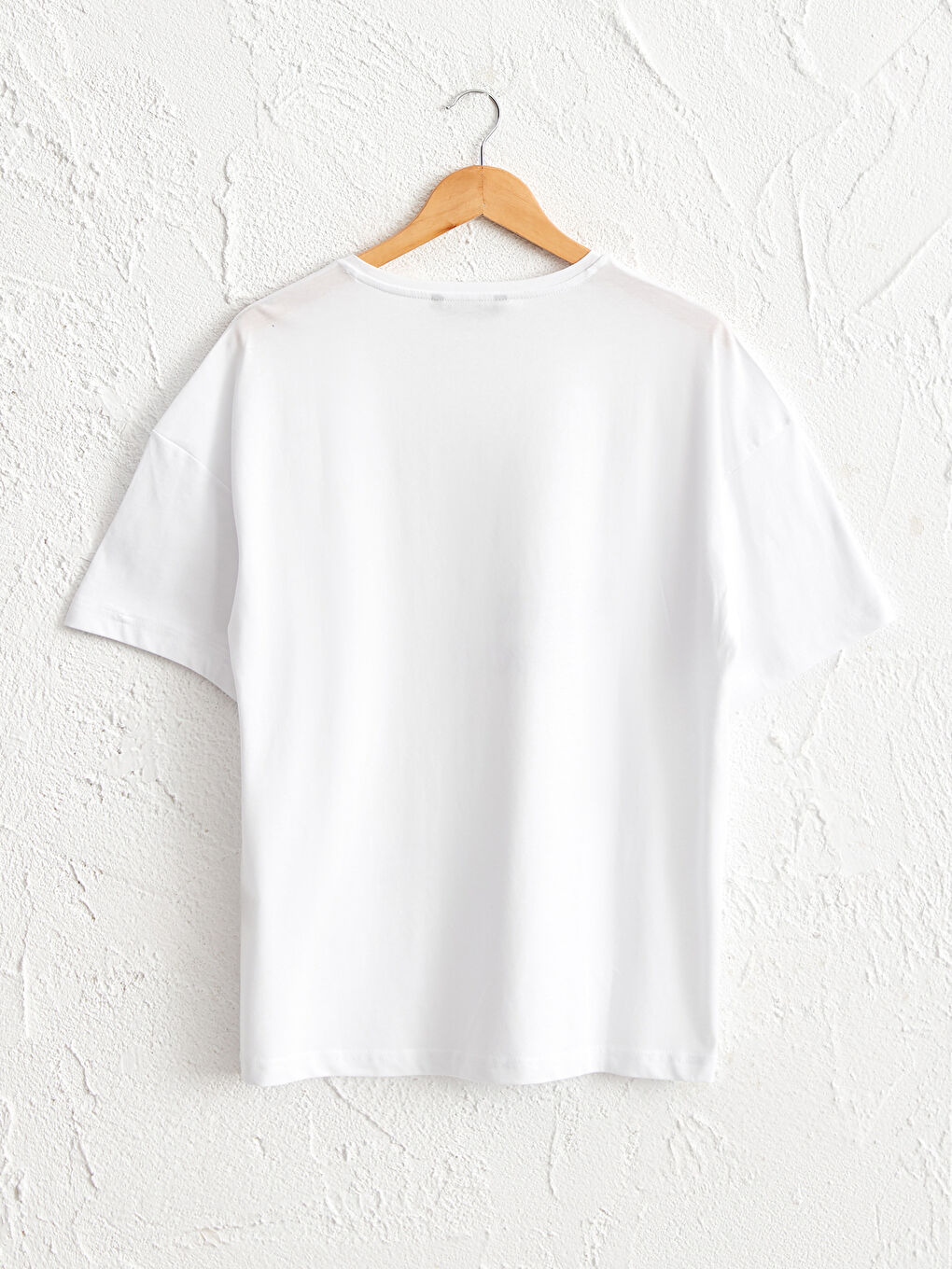Crew Neck Printed Combed Cotton T-Shirt-1