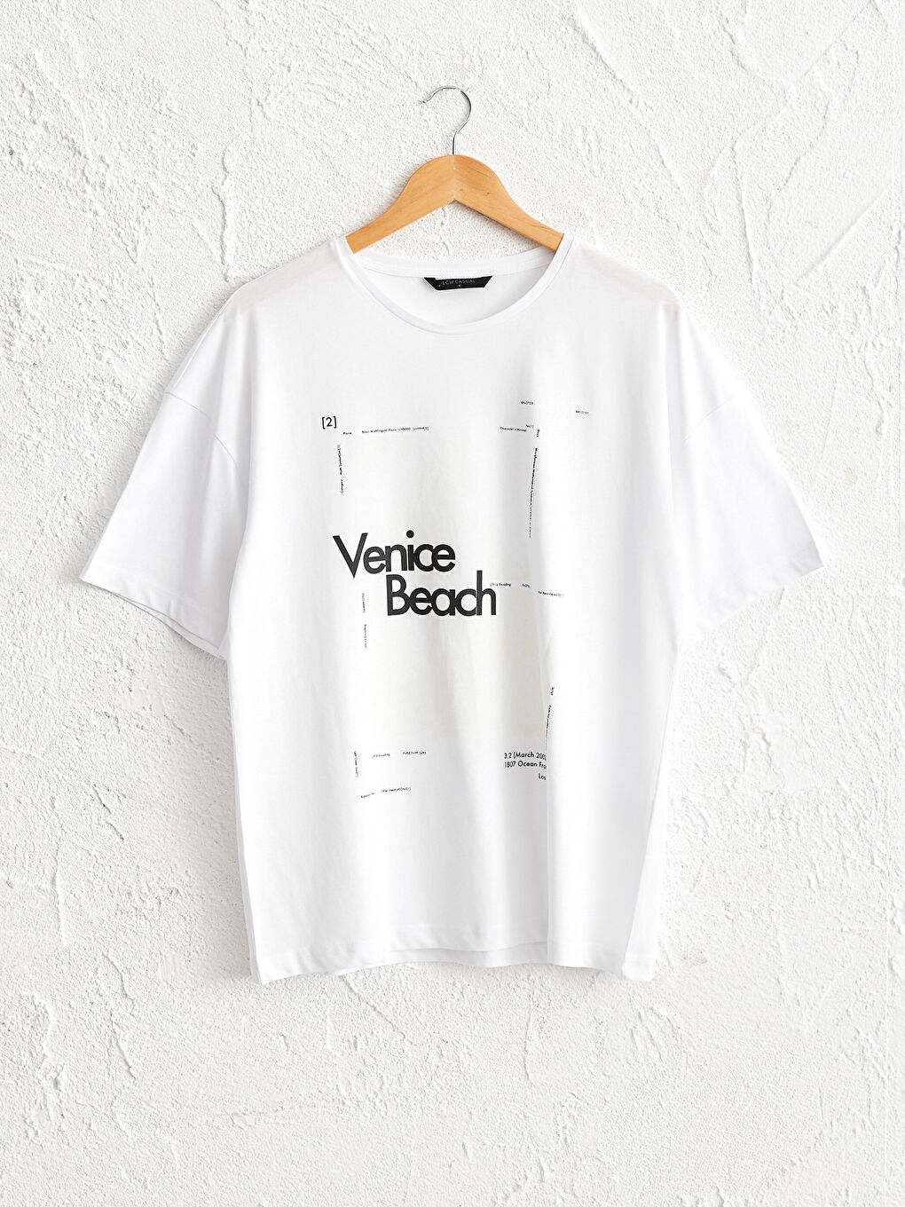 Crew Neck Printed Combed Cotton T-Shirt