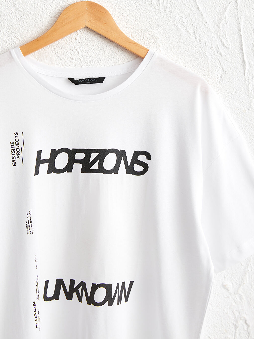 T-shirt en coton peigné imprimé à col rond-2