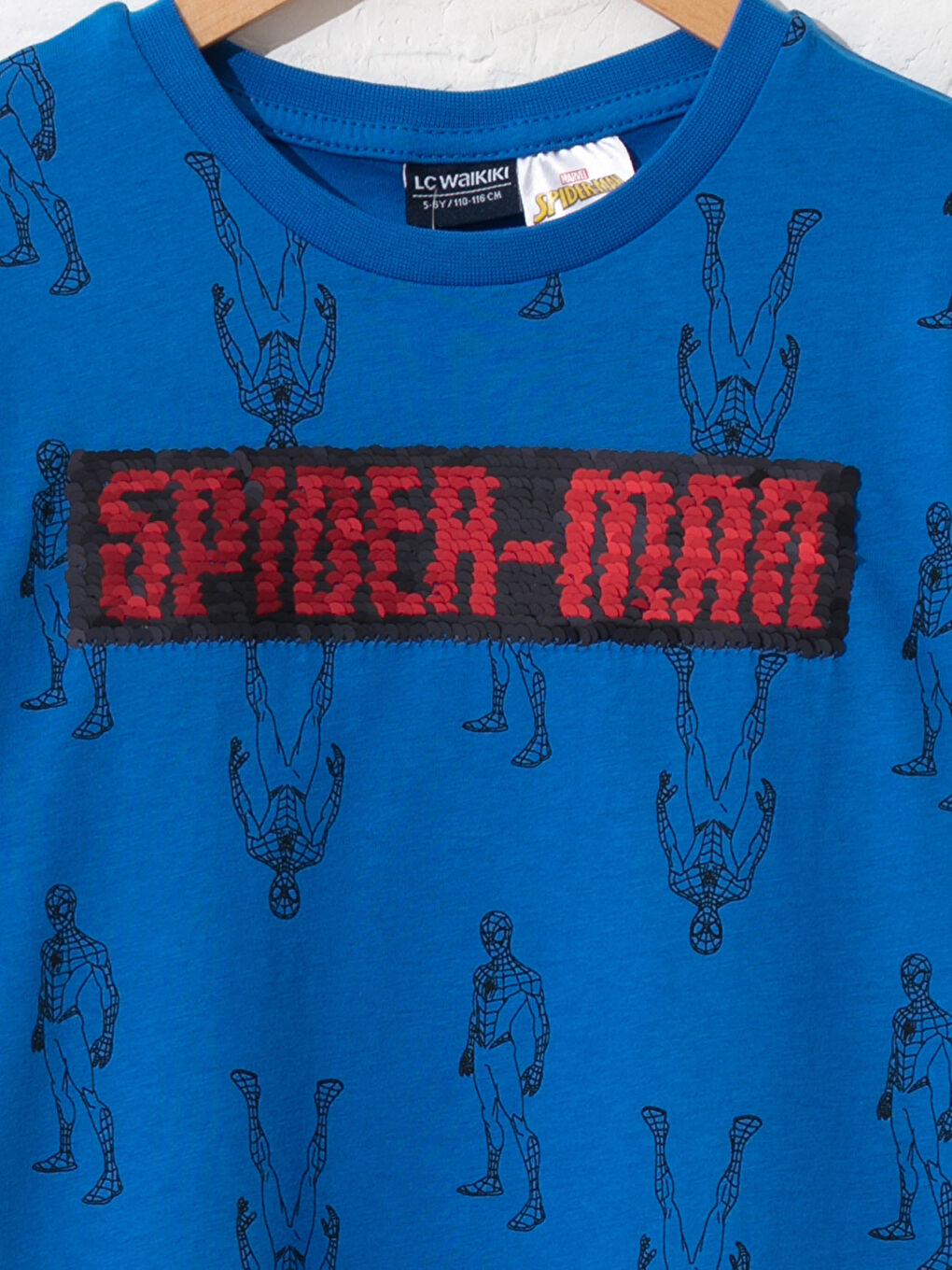 Tricou băieți cu paiete reversibile Spiderman-2
