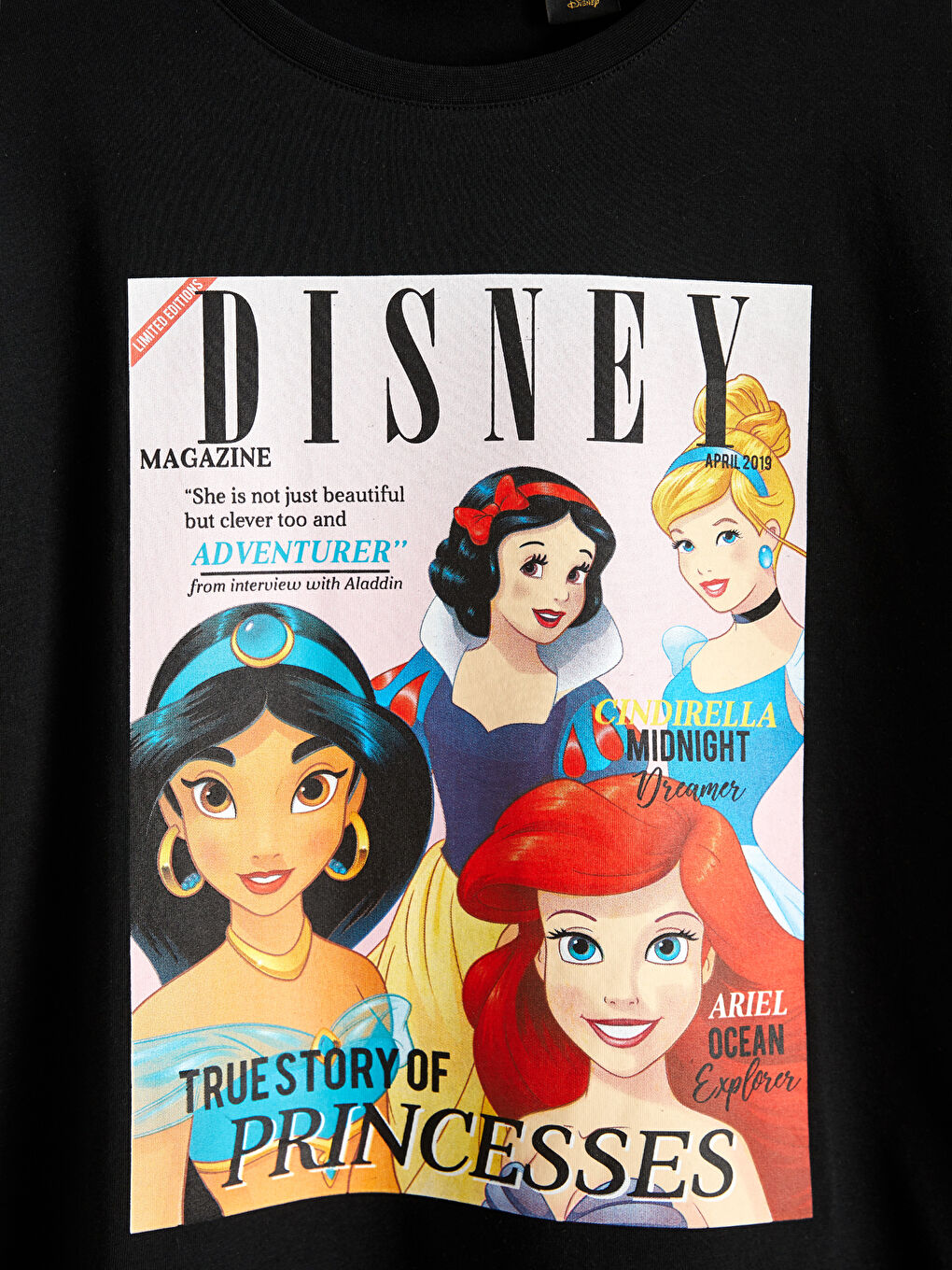 LCW Vision Disney Prinzessinnen Bedrucktes Baumwoll-T-Shirt -0SBN62Z8-CVL