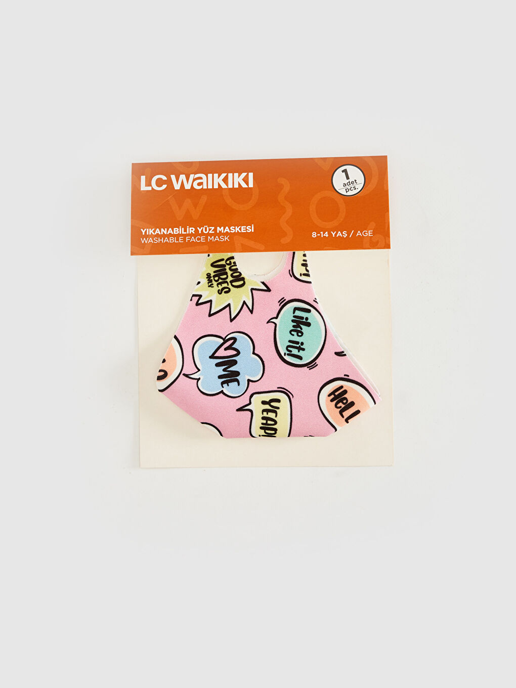 8-14 Yaş Kız Çocuk Yıkanabilir Yüz Maskesi-1