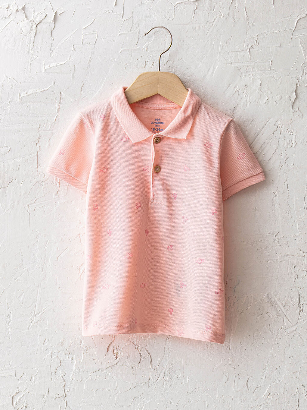 ハローくん LCW baby Crew Neck Short Sleeve Printed Cotton Baby Boy T