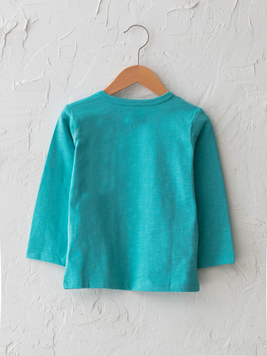 Crew Neck Long Sleeve Cotton Baby Boy T-shirt-1