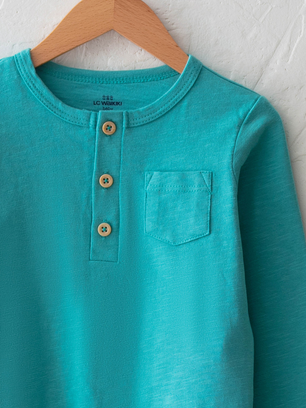 Crew Neck Long Sleeve Cotton Baby Boy T-shirt-2