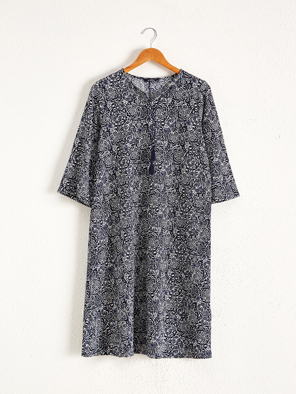 A-cut Figured Dress