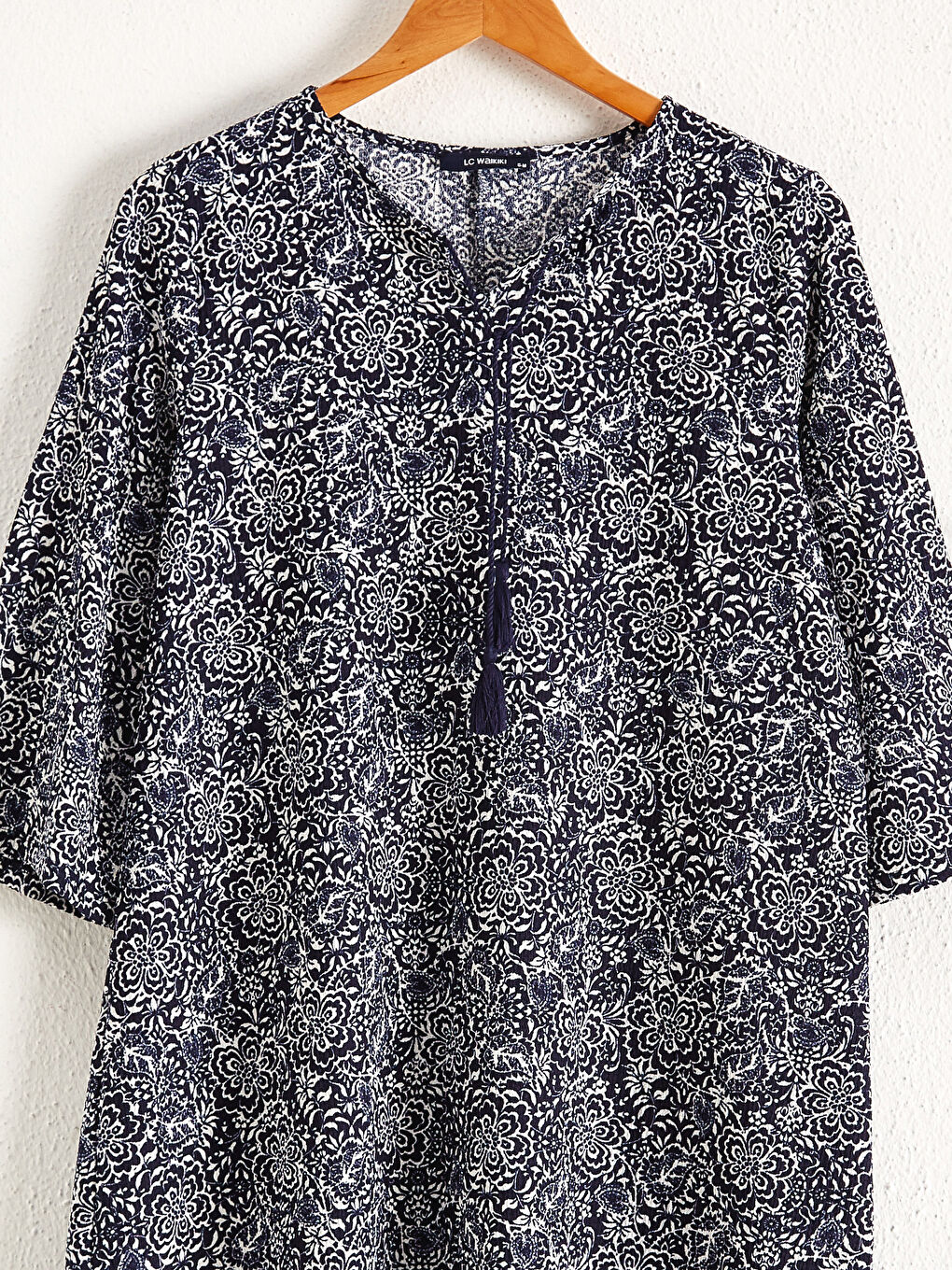 A-cut Figured Dress-2