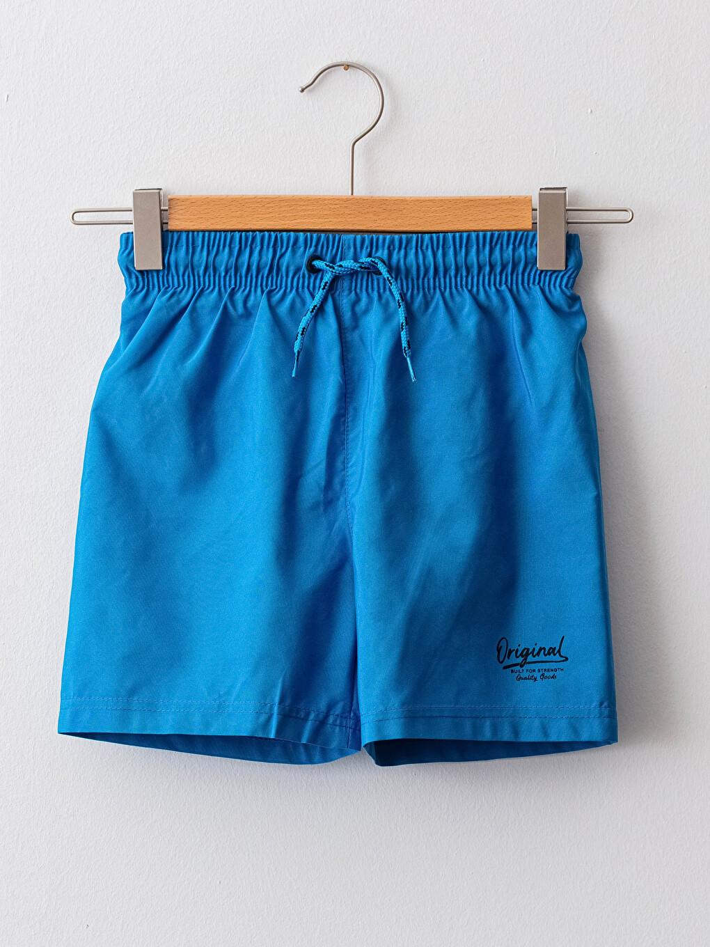 Boy's Sea Shorts with Elastic Waist Showing Water Pattern-2