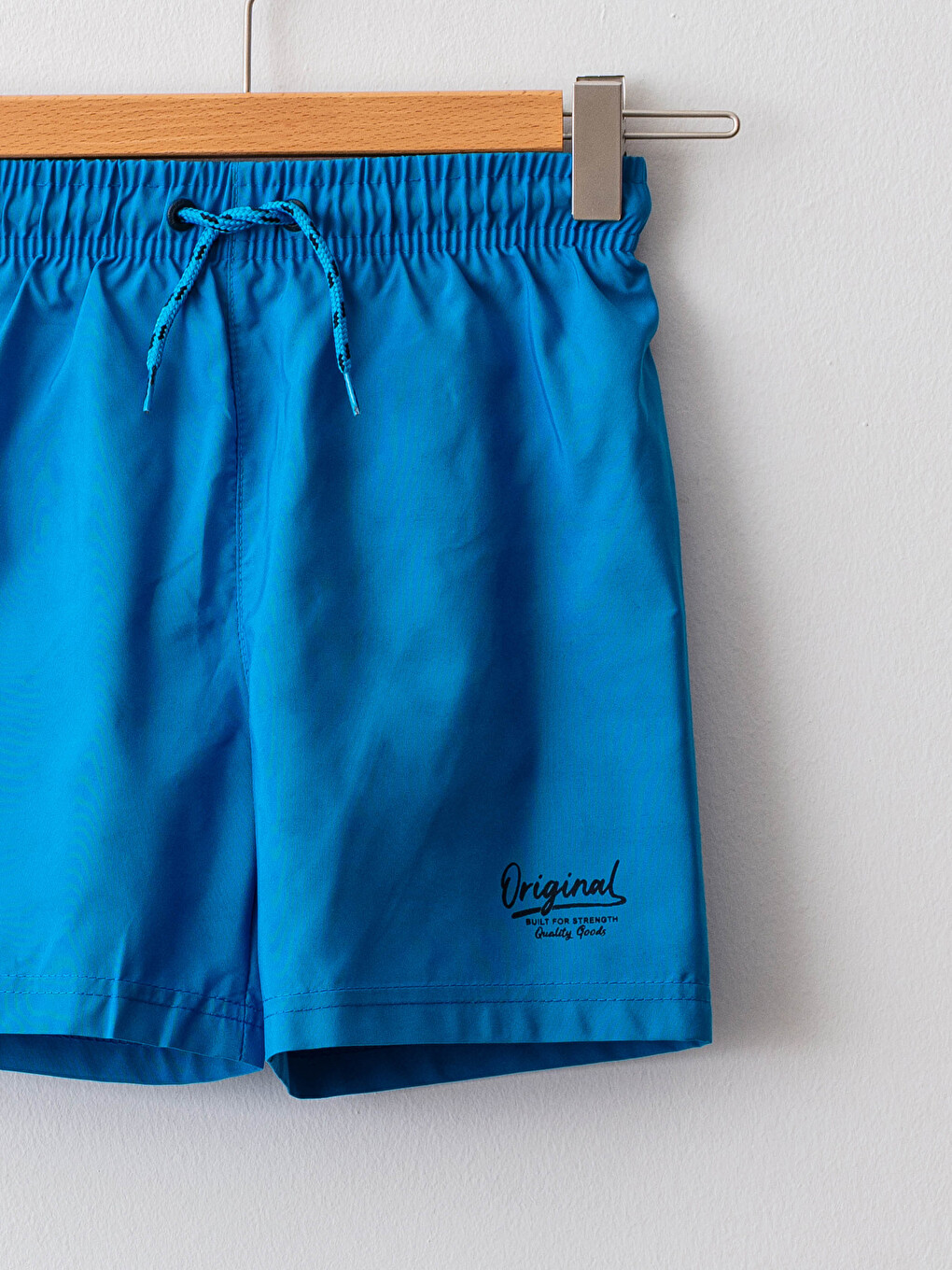 Boy's Sea Shorts with Elastic Waist Showing Water Pattern-8