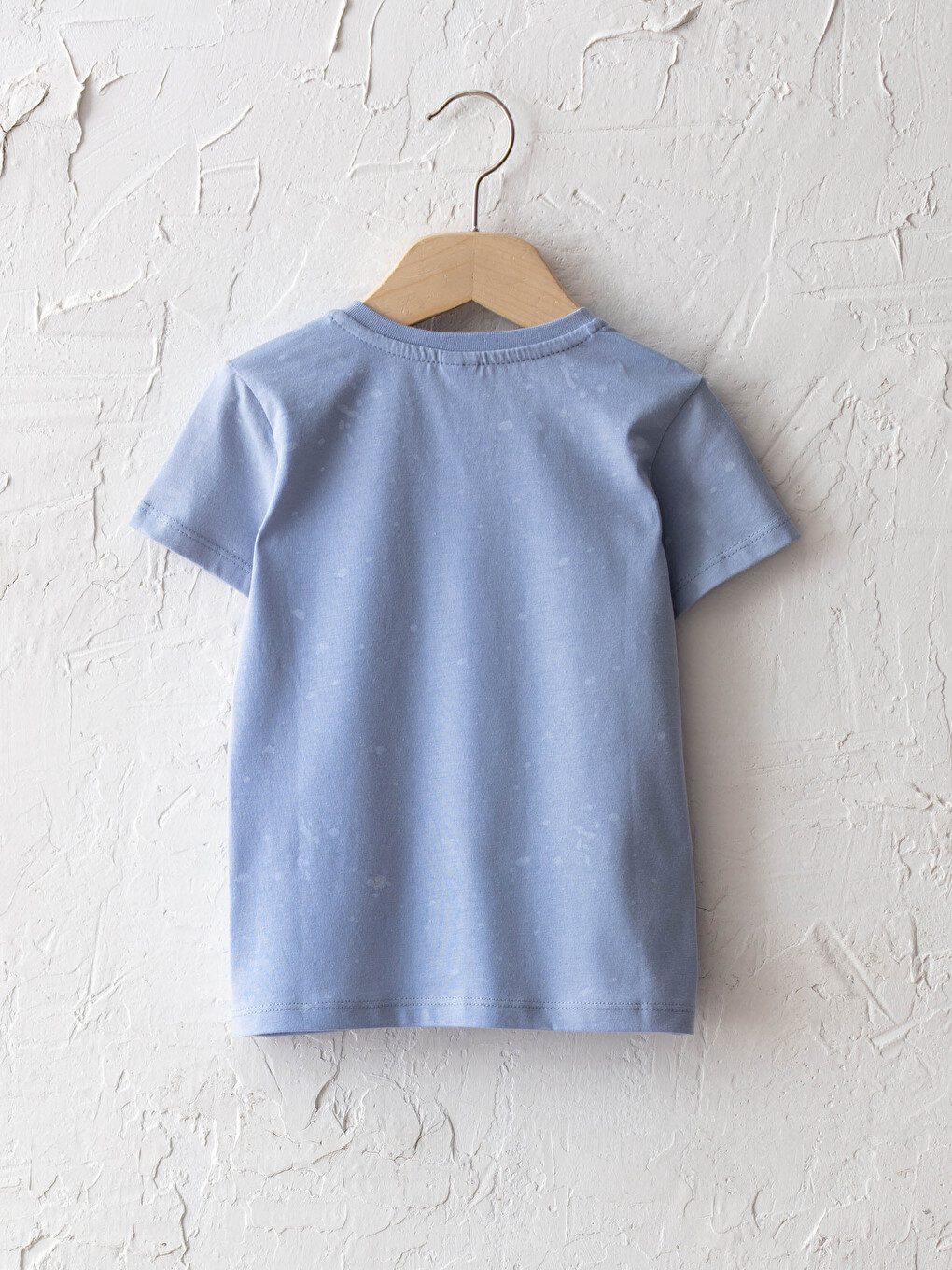 Crew Neck Short Sleeve Slogan Lettering Printed Baby Boy T-shirt-1