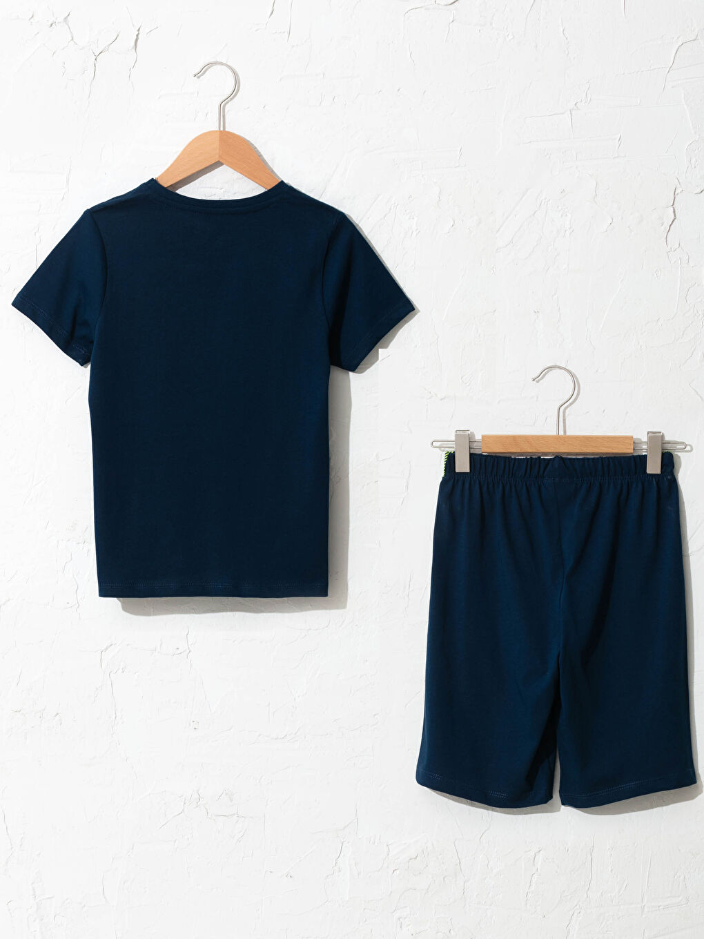 Crew Neck Printed Boys' Shorts Pyjamas Set-1