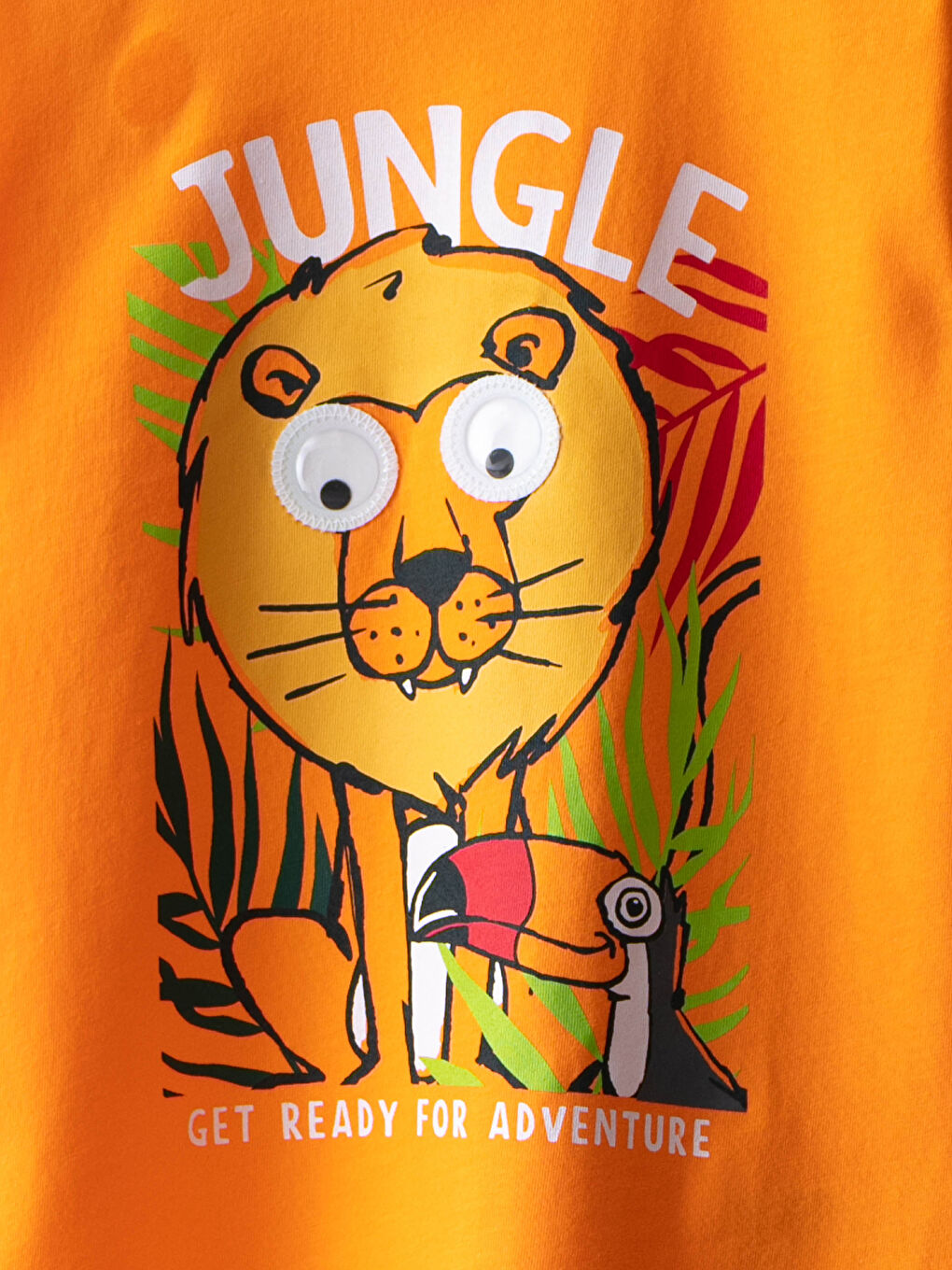 Turuncu Bisiklet Yaka Baskılı Kısa Kollu Pamuklu Erkek Çocuk Tişört-2