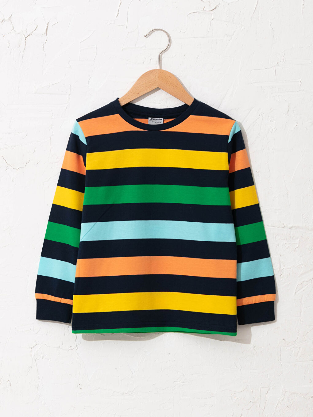 T-shirt en coton rayé pour garçon