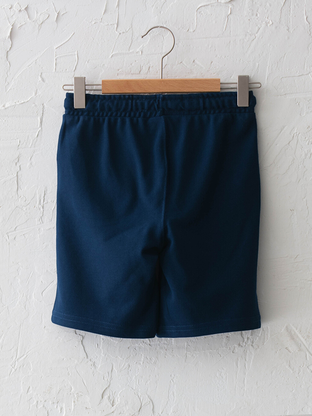 Basic Elastic Waist Cotton Boys' Shorts-1