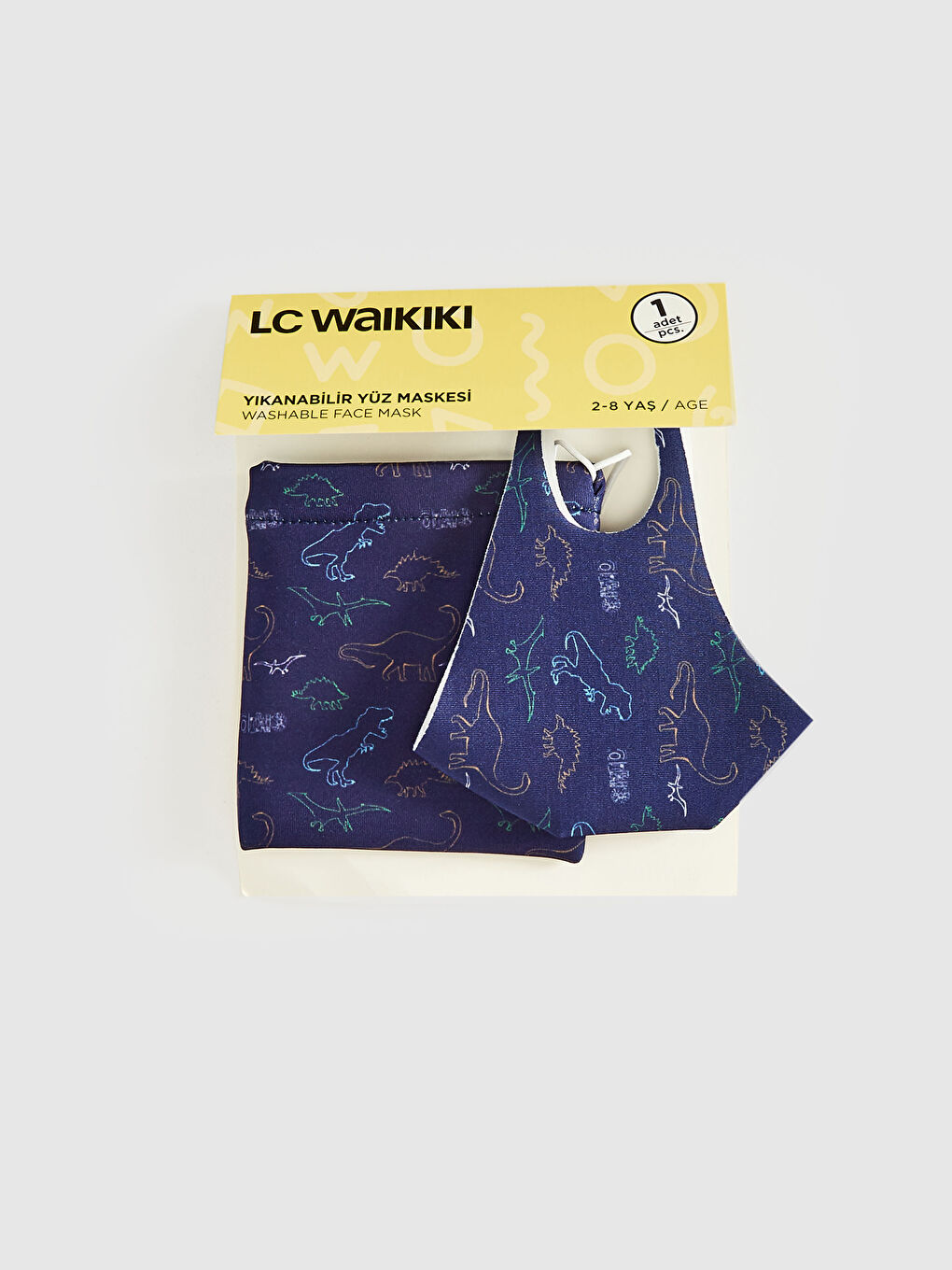 2-8 Yaş Erkek Çocuk Yıkanabilir Yüz Maskesi-1
