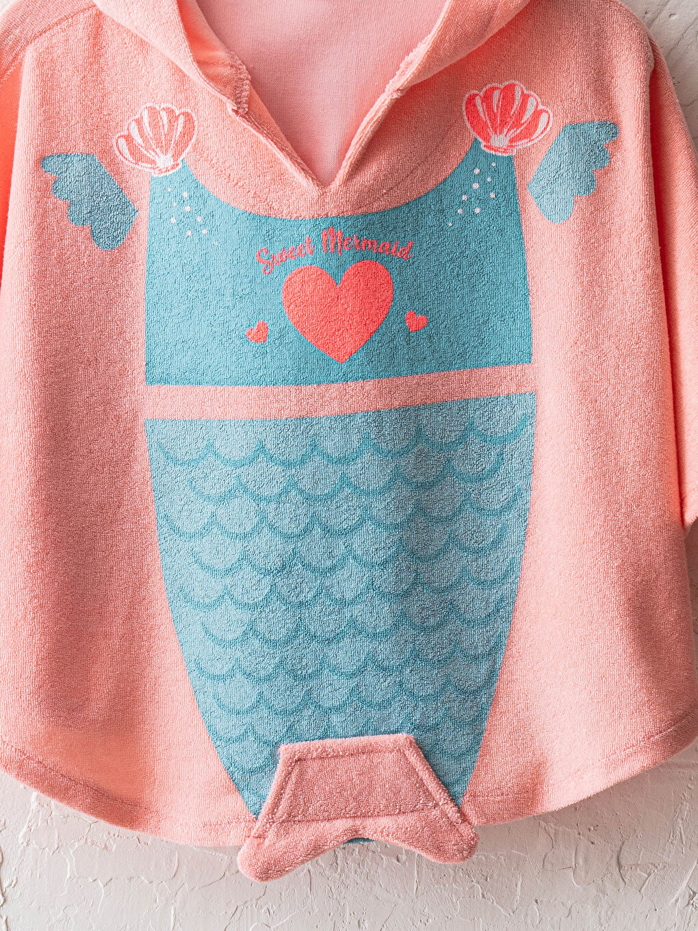 LCW baby Hooded Printed Baby Girls' Bathrobe -S14803Z1-MRM