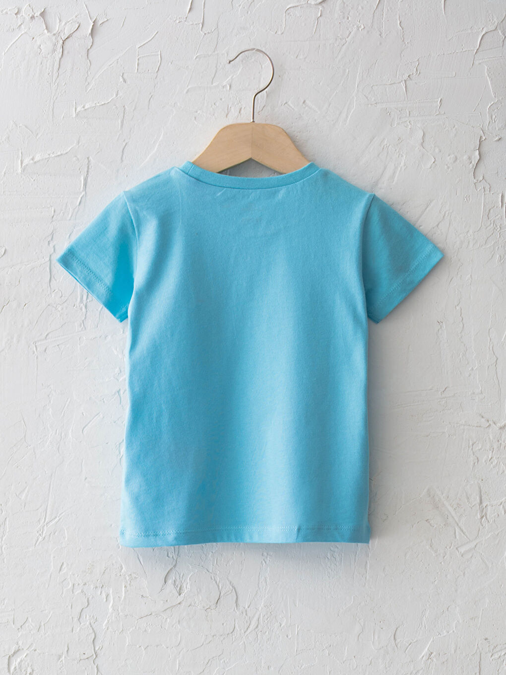 Mavi Bisiklet Yaka Kısa Kollu Baskılı Erkek Bebek Tişört-1