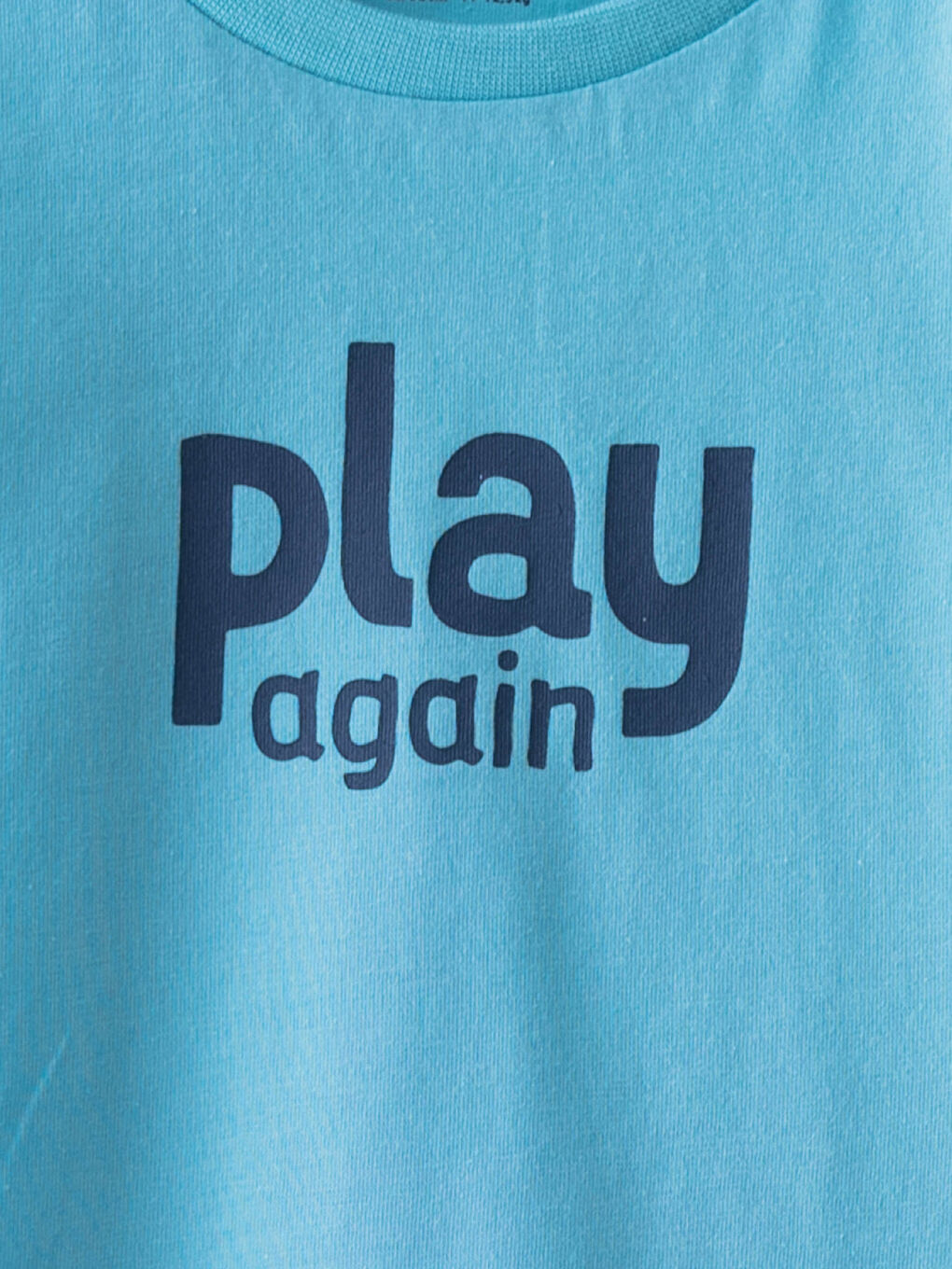 Mavi Bisiklet Yaka Kısa Kollu Baskılı Erkek Bebek Tişört-2