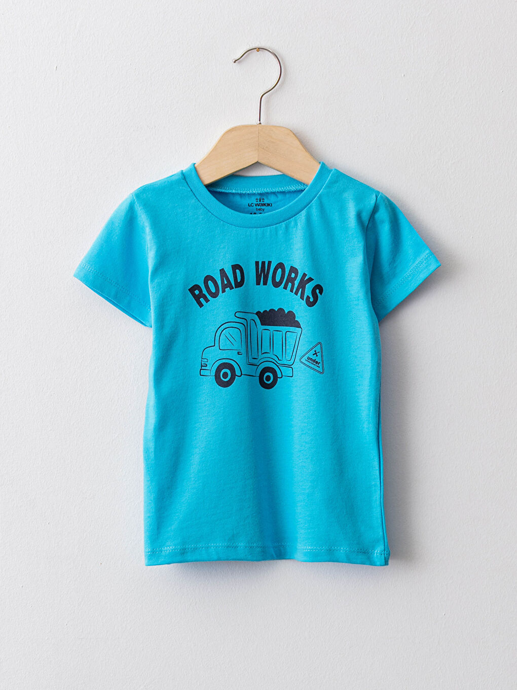 Crew Neck Short Sleeve Printed Cotton Baby Boy T-Shirt