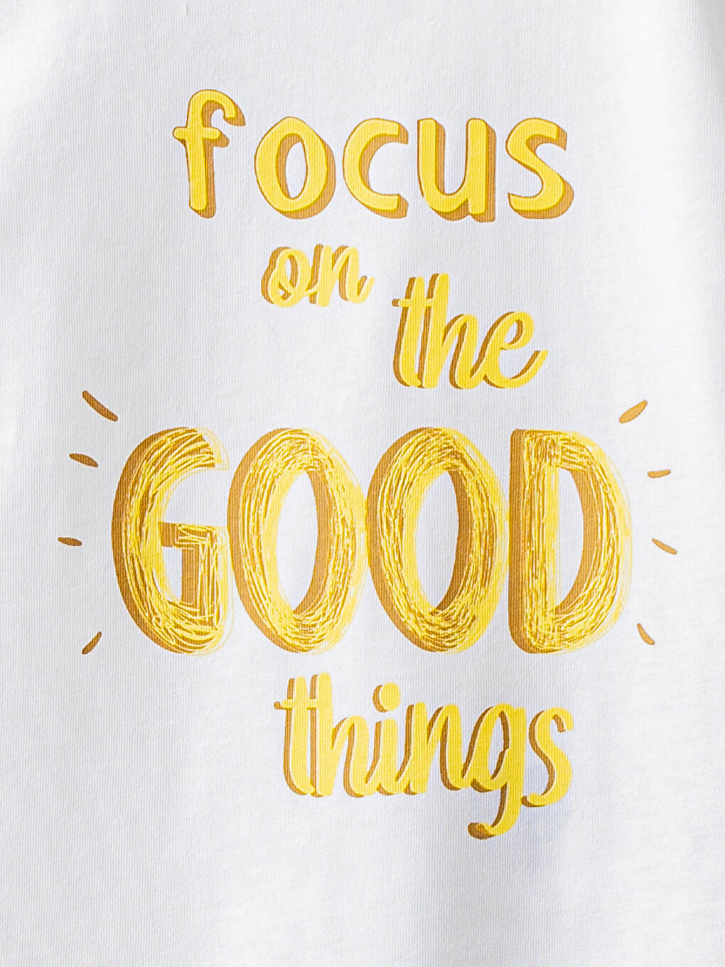 Beyaz Bisiklet Yaka Kısa Kol Baskılı Pamuklu Erkek Bebek Tişört-2