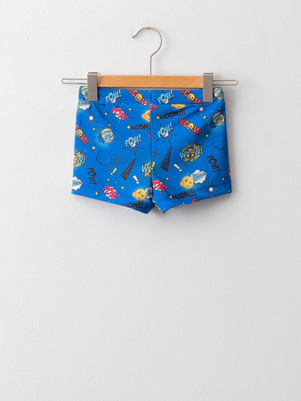 LCW Kids Emoji Printed Quick Drying Boy's Boxer Swimsuit -S15958Z4-LQQ