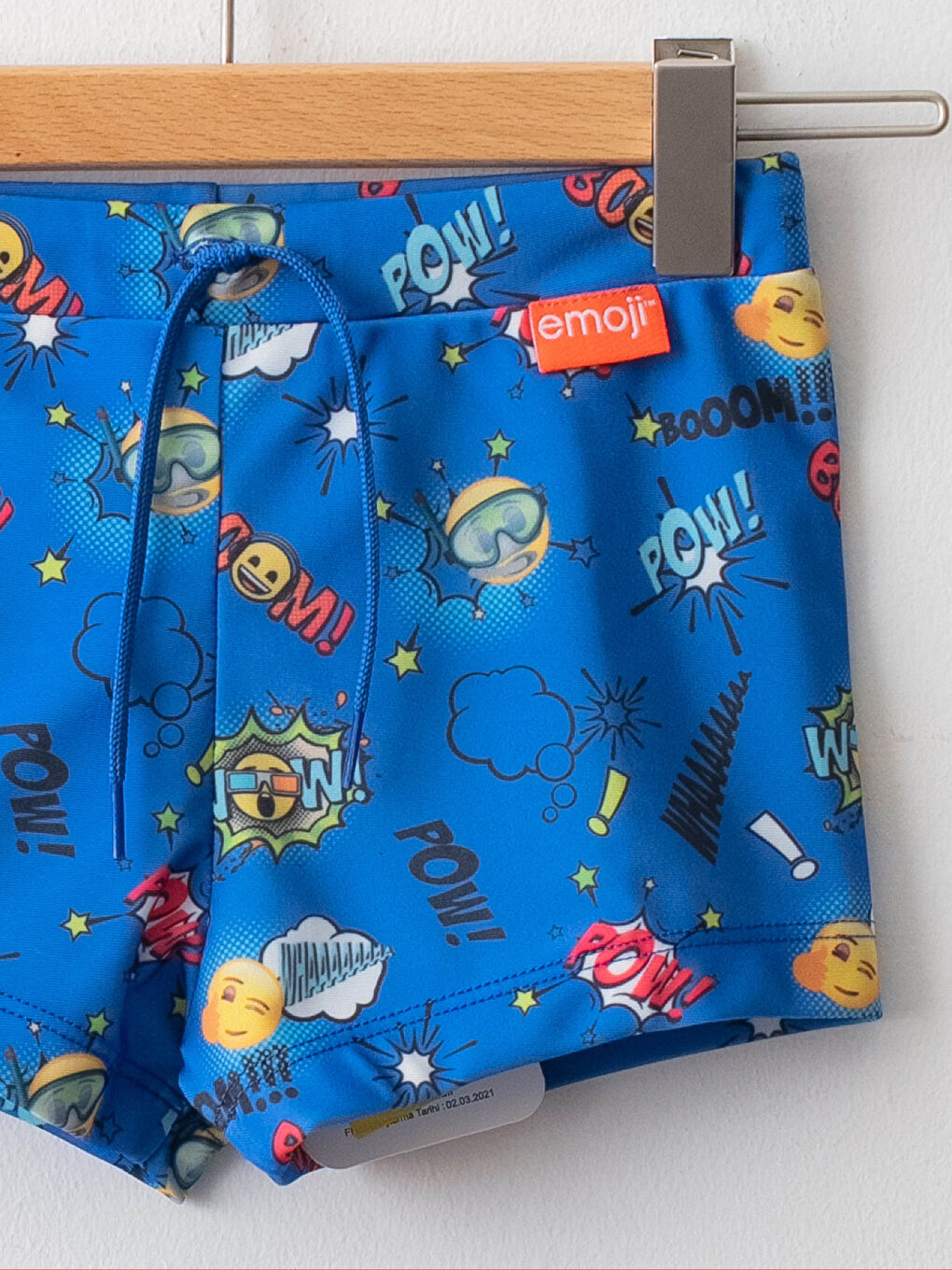 LCW Kids Emoji Printed Quick Drying Boy's Boxer Swimsuit -S15958Z4-LQQ