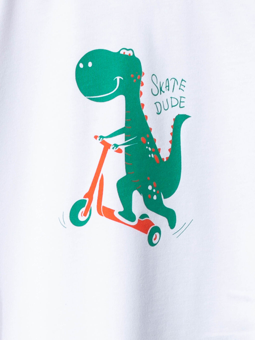 Crew Neck Short Sleeve Printed Cotton T-Shirt and Shorts 2 Pieces-2