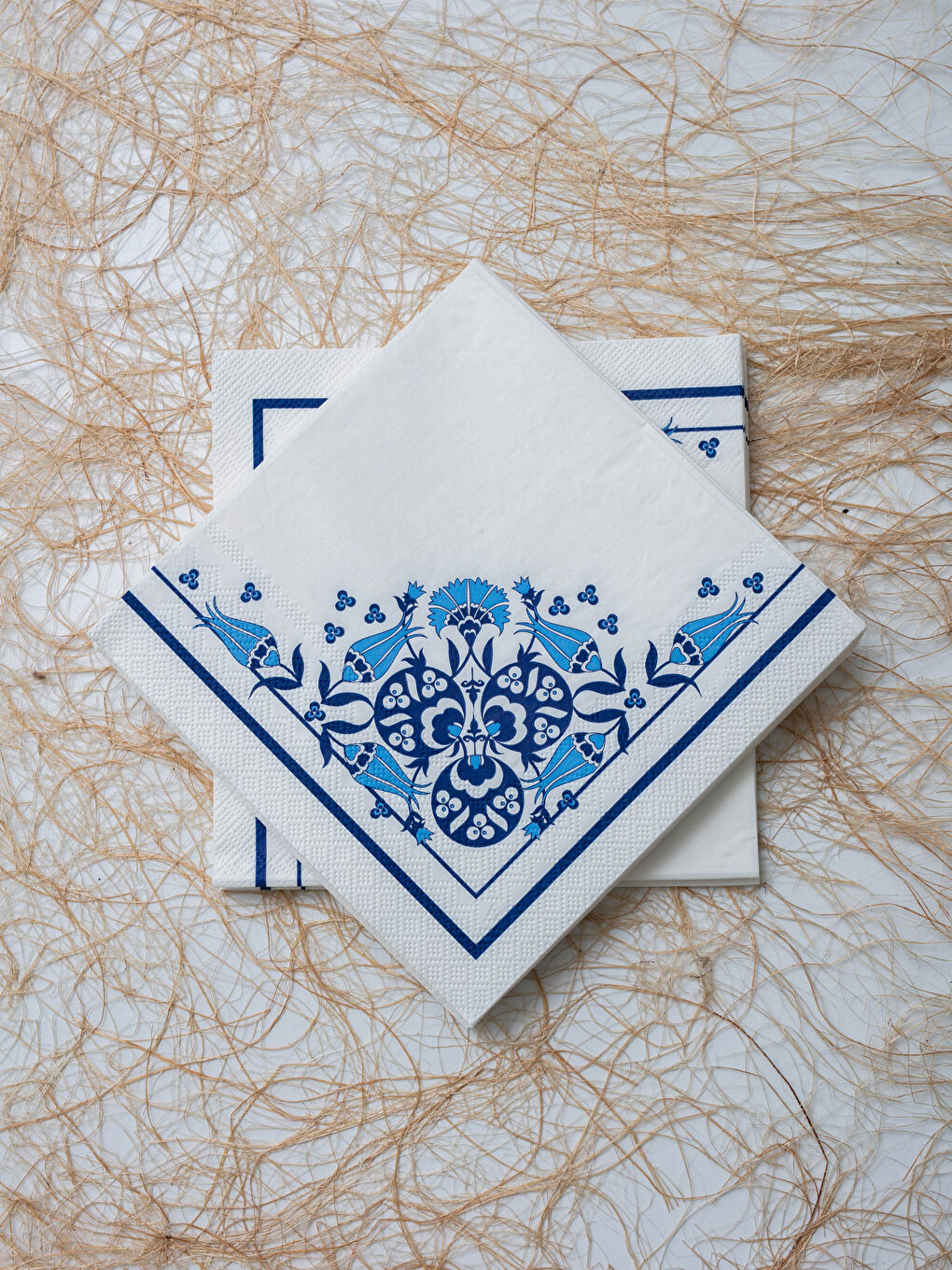 Mavi Baskılı 20'li Kağıt Peçete 33x33 cm