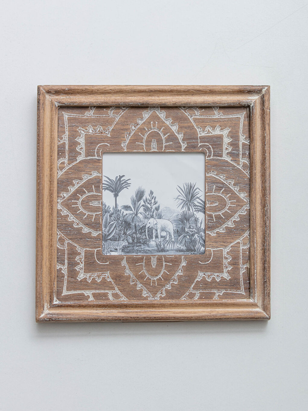 Beyaz Ahşap Desenli Çerçeve 20x20 cm-1