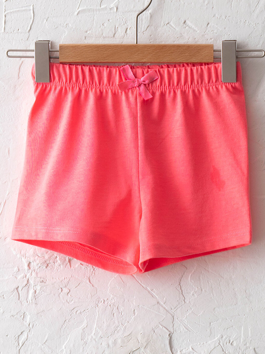 LCW baby Elastic Waist Basic Baby Girls' Shorts -S16449Z1-KHR
