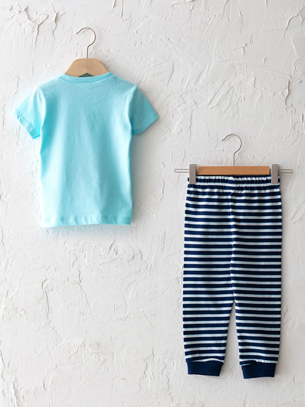 LCW baby Ensemble de pyjama en coton imprimé à manches courtes et col rond -S16597Z1-M5V