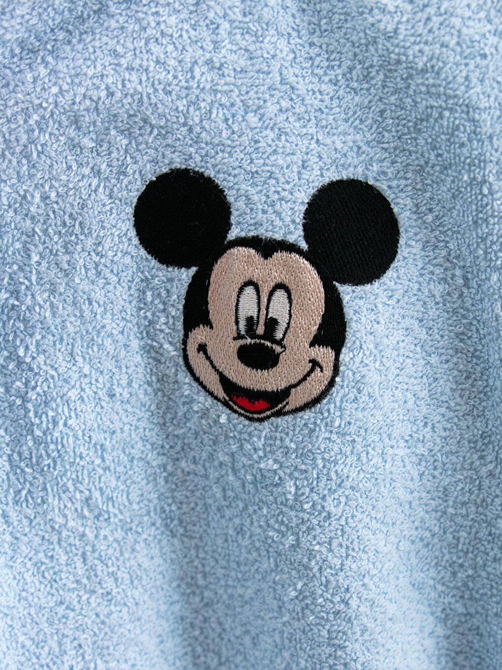 Mickey Mouse Printed Hooded Baby Boy Bathrobe-2