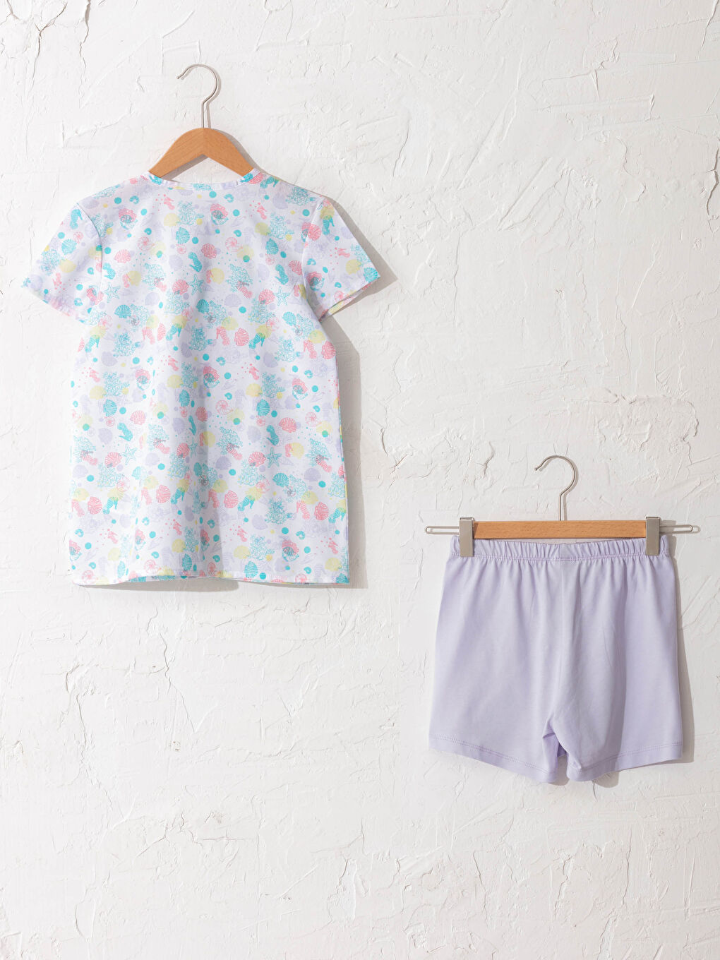 Girl's Printed Cotton Pyjamas Set-1