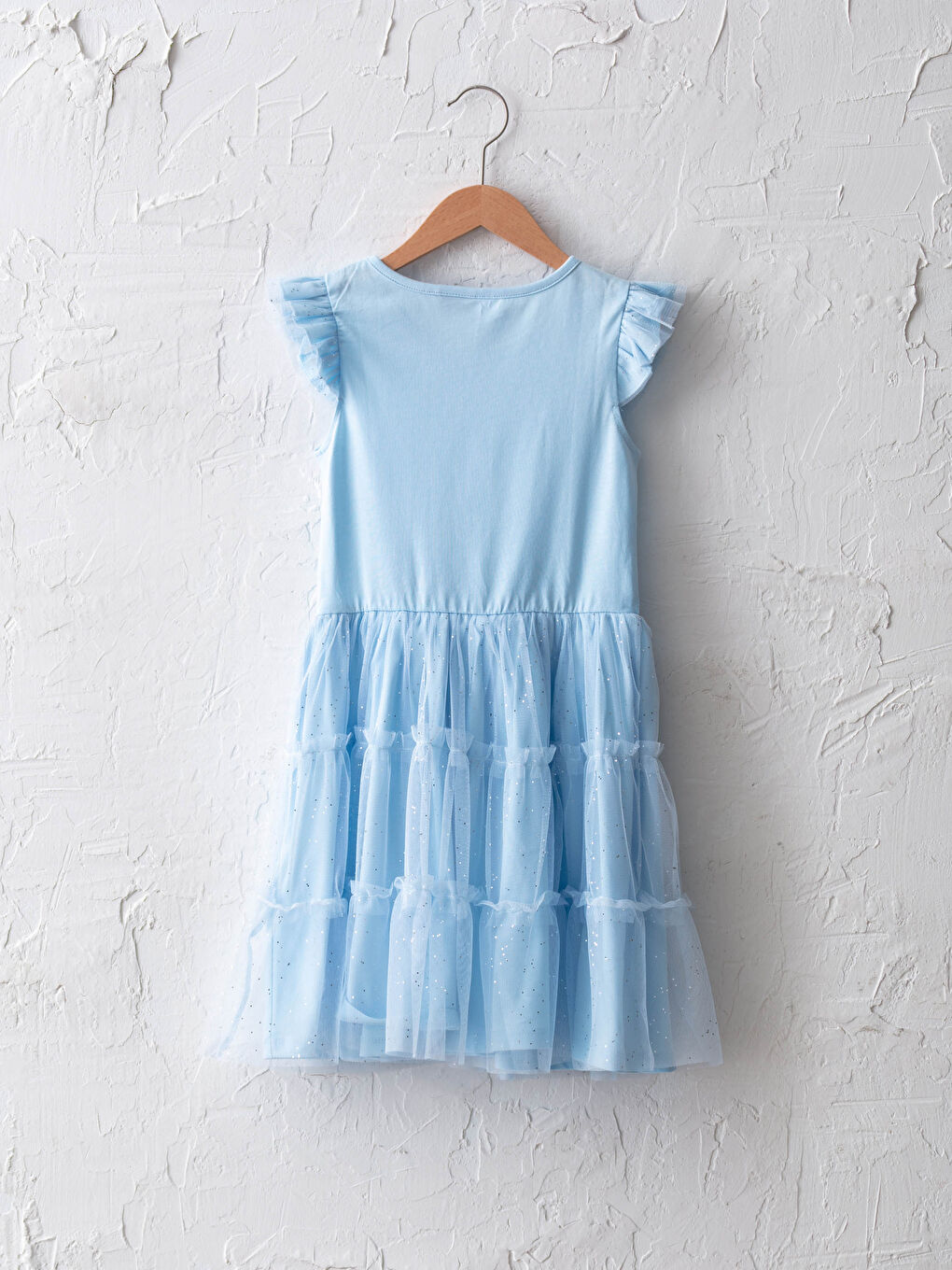 Crew Neck Elsa Printed Girls' Nightdress-1