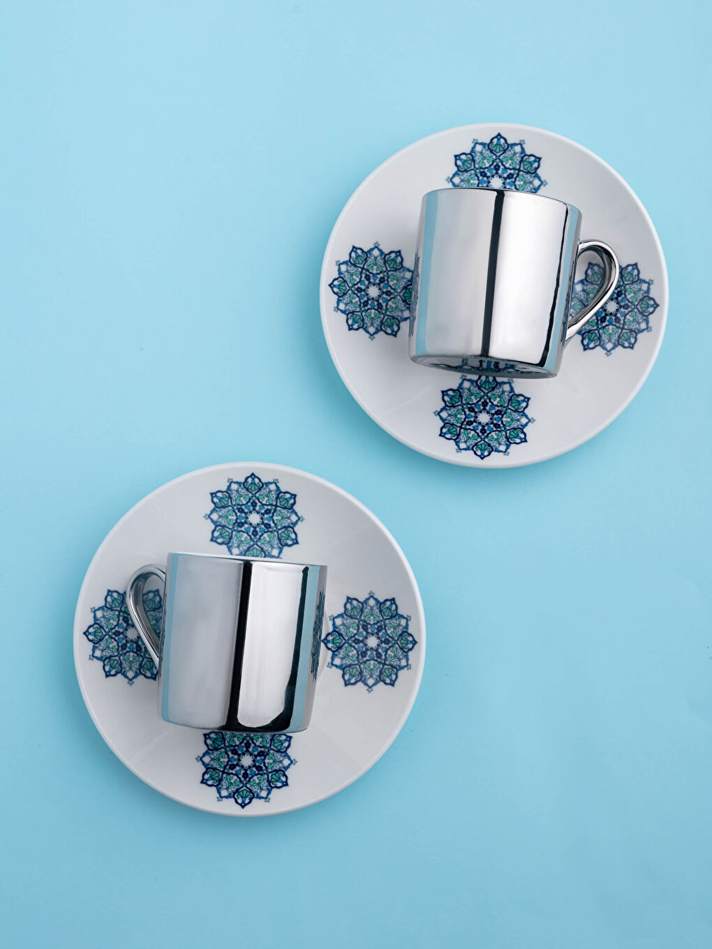 Karışık Desenli Porselen Fincan Seti 2'li 90 ml-3