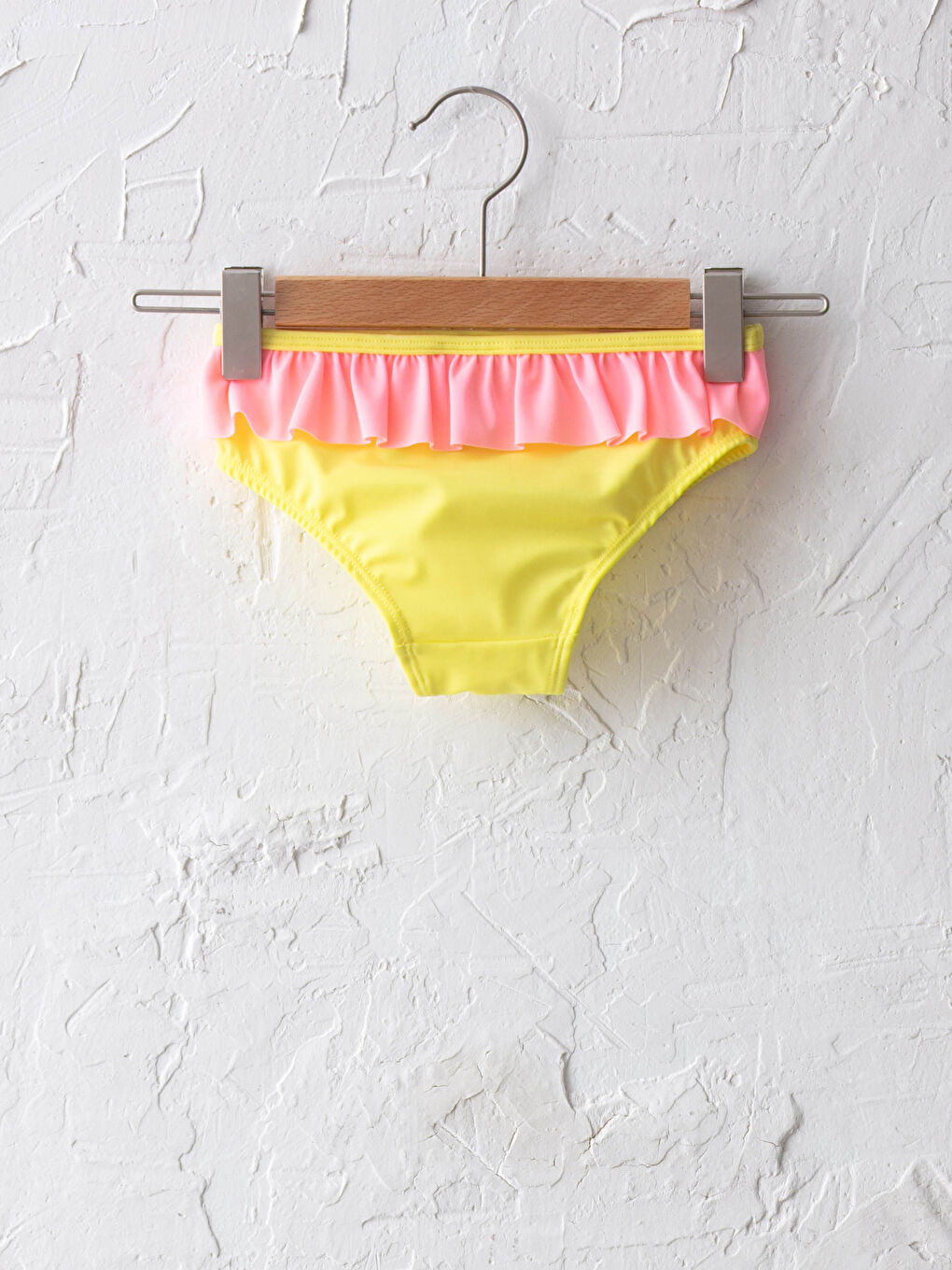 Baby Girl Bikini Bottom With Frill Detailed Flexible Fabric-1