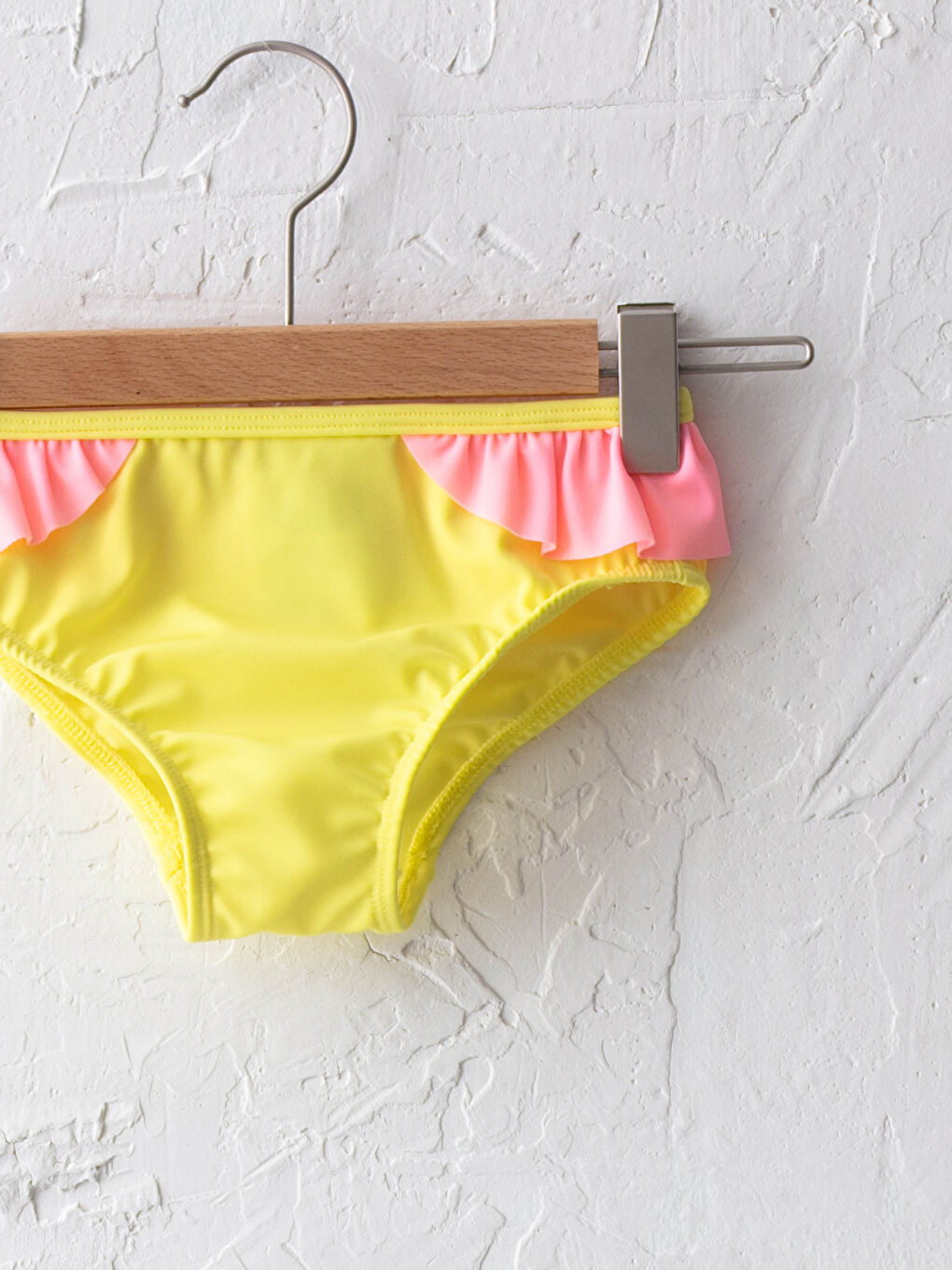 Baby Girl Bikini Bottom With Frill Detailed Flexible Fabric-2