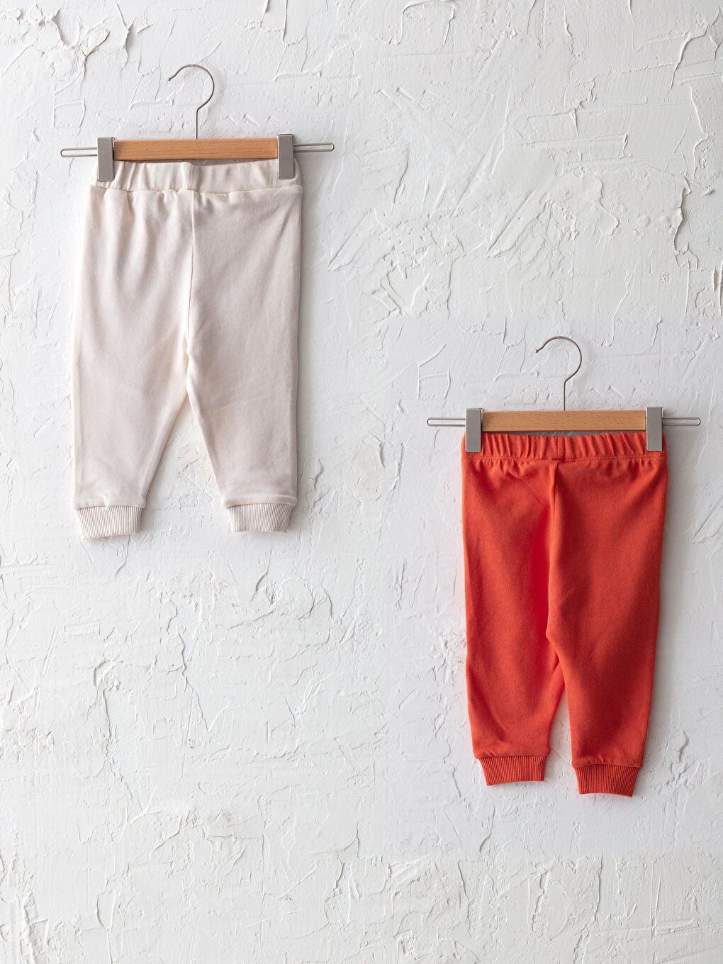 Elastic Waist Cotton Baby Boy Jogger Pants 2 Pieces-1