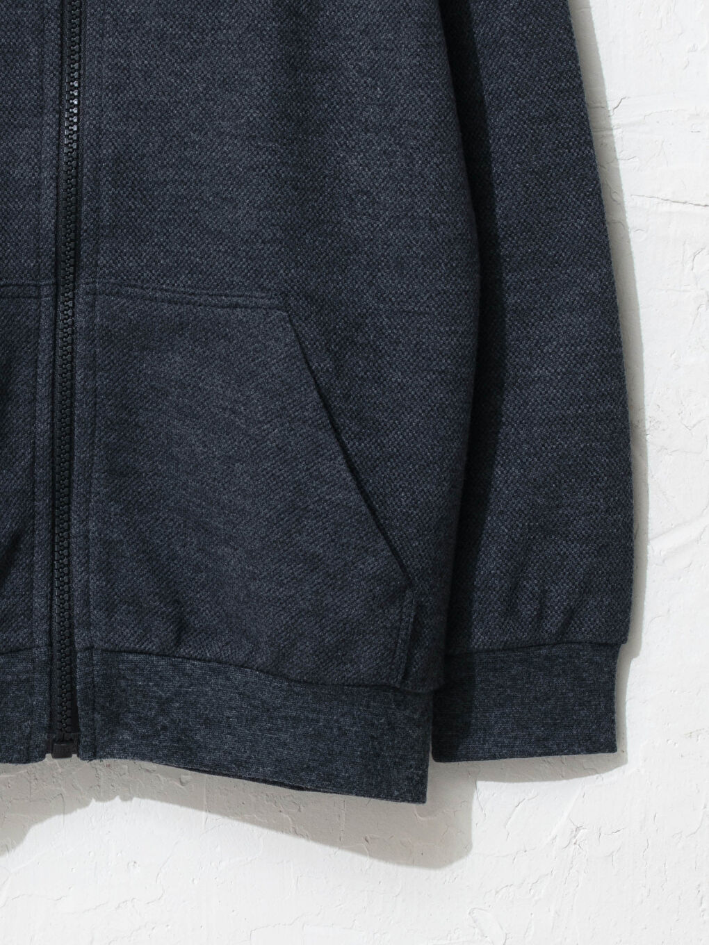 Antrasit Erkek Çocuk Fermuarlı Kapüşonlu Sweatshirt-2