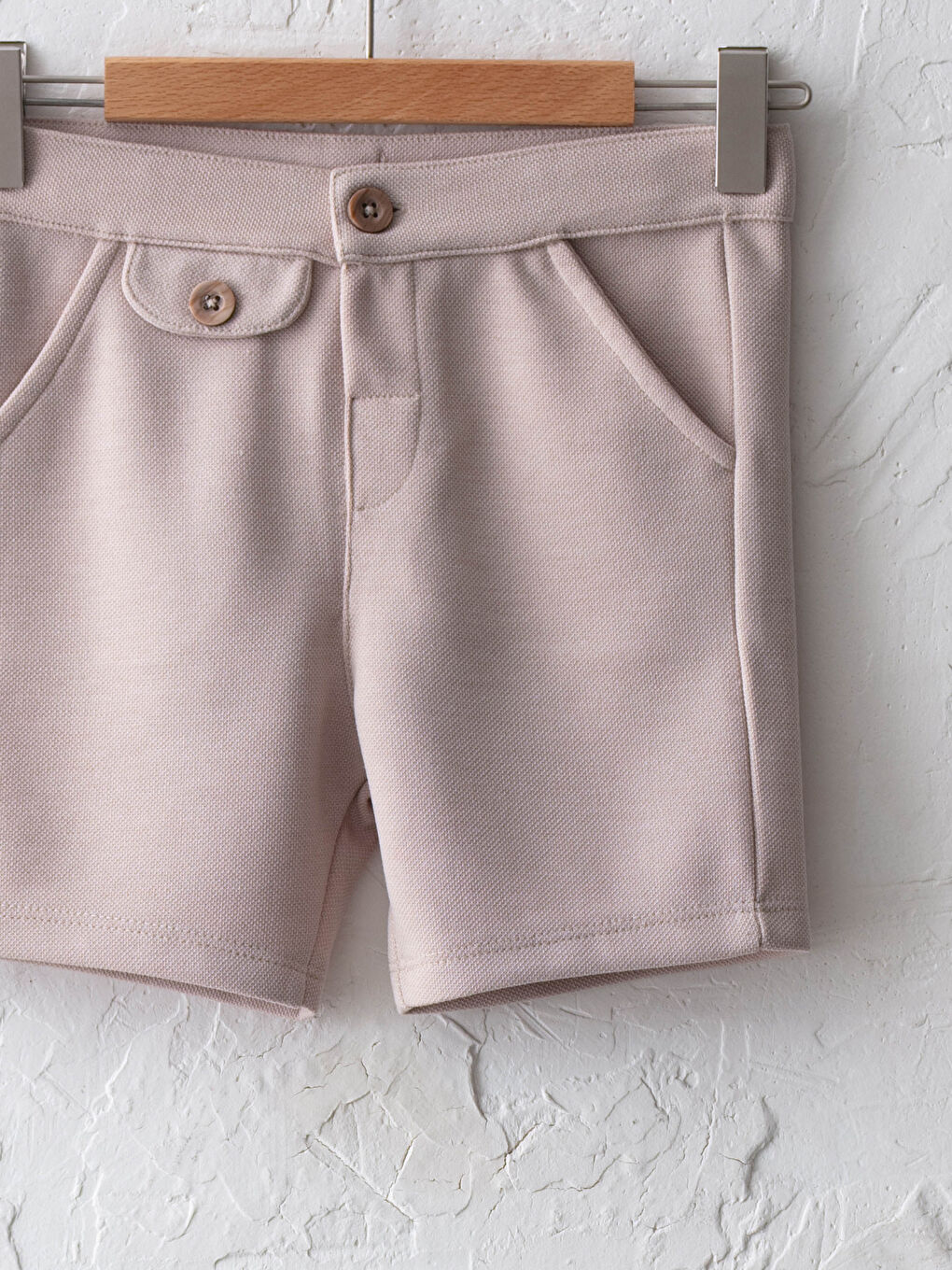 LCW baby Basic Piqué Fabric Baby Boy Shorts -S17959Z1-G1Y