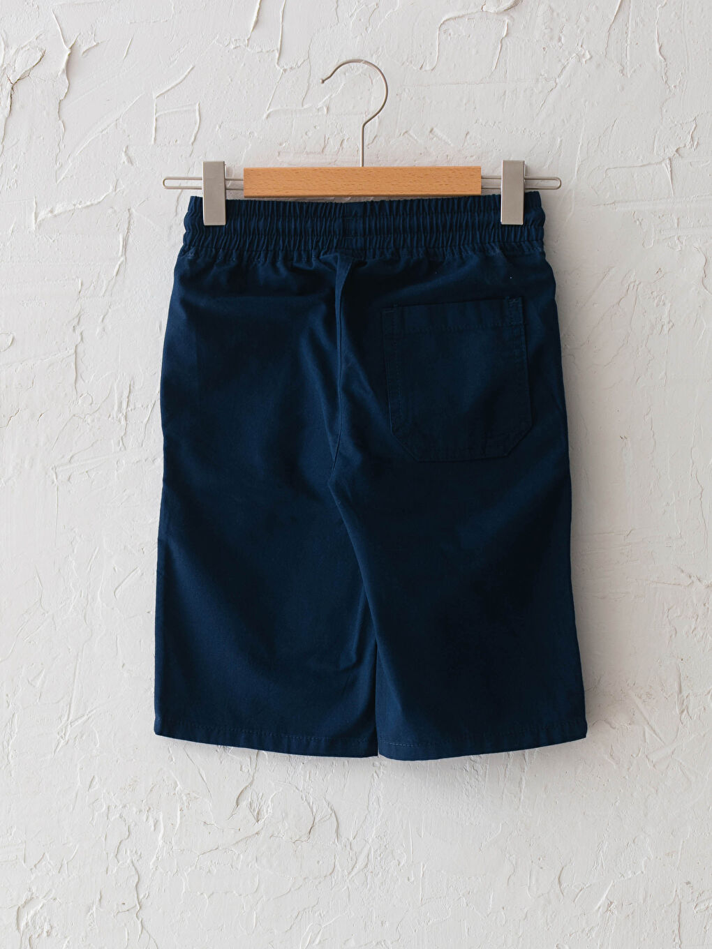 Short garçon basique en gabardine avec taille élastique-1