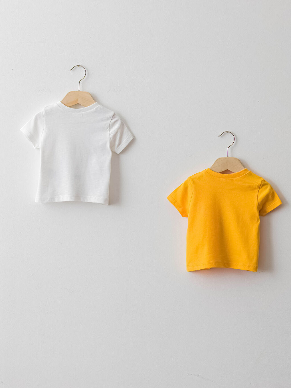 تيشيرت للأولاد الرضع كم قصير مطبوع ياقة دائرية - مجموعة من 2-1