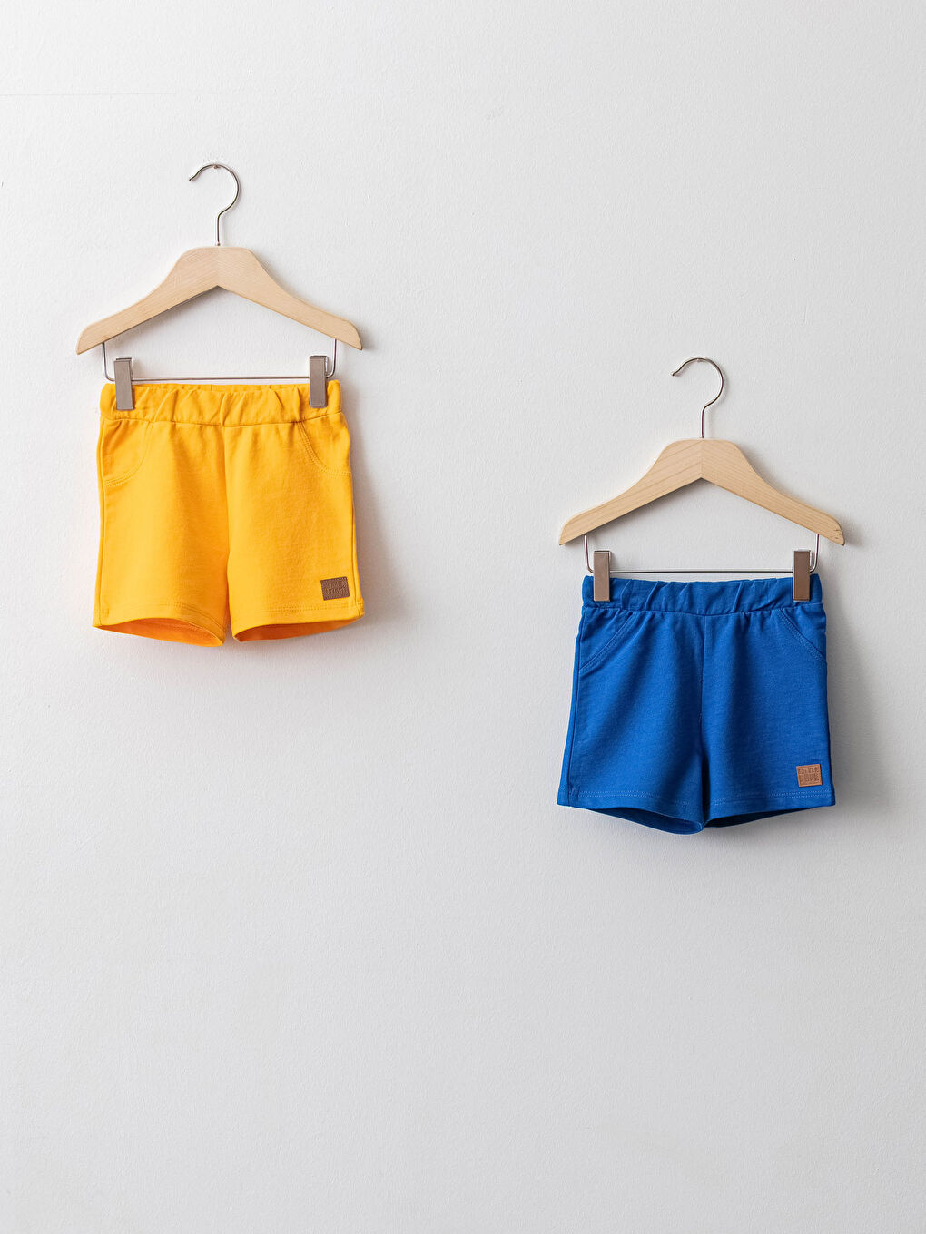 Taille Élastique Basique Coton Short Bébé Garçon 2 Pièces