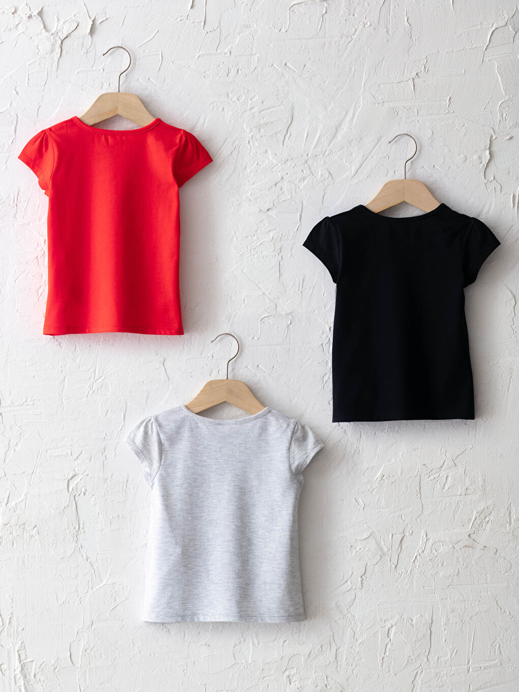 Crew Neck Basic Baby Girls' T-Shirt 3-pack-1