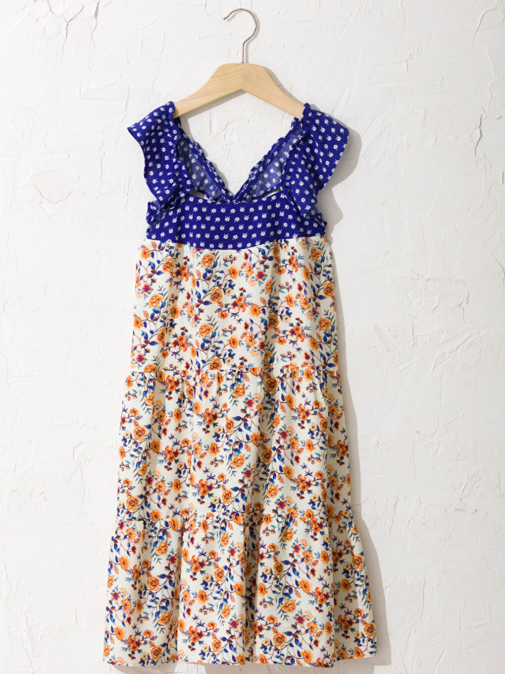 Girl's Figured Viscose Dress