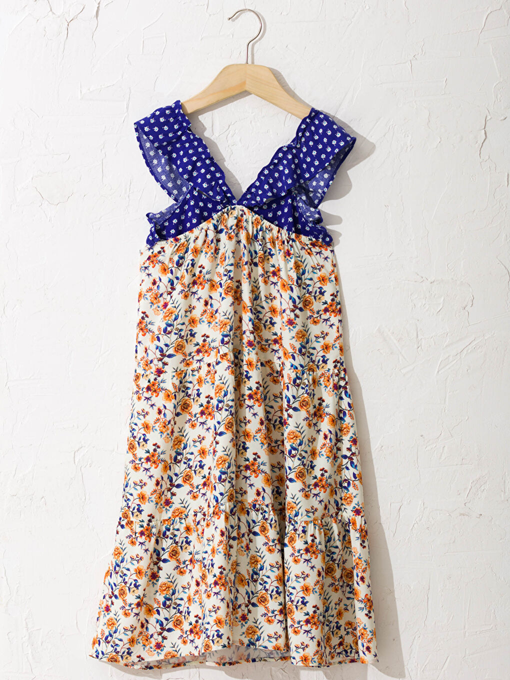 Girl's Figured Viscose Dress-2