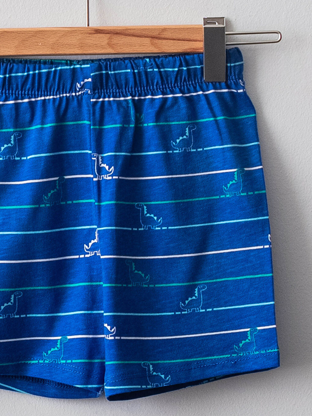 Crew Neck Short Sleeve Printed Cotton Baby Boy Pajamas Set-2