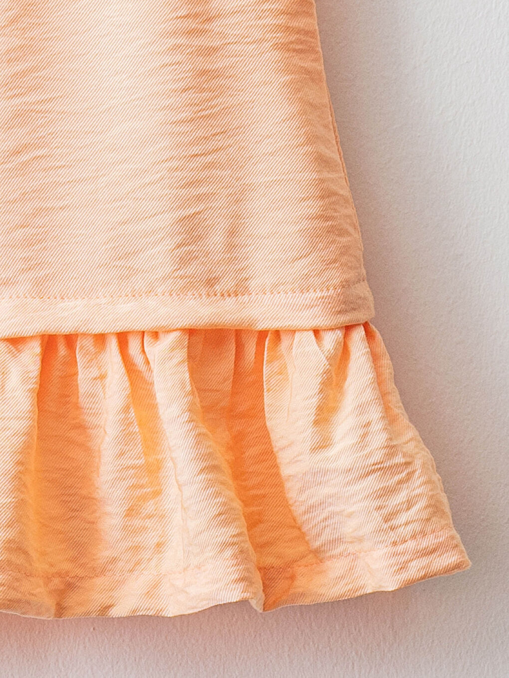 Turuncu Bisiklet Yaka Basic Poplin Kız Bebek Bluz-2