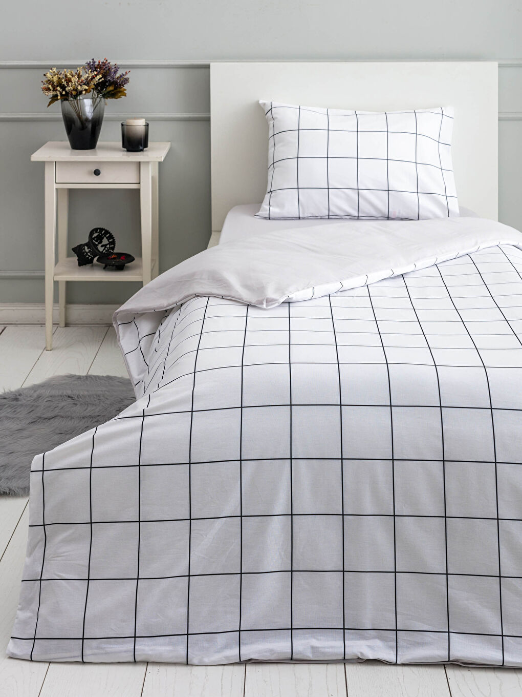 LCW HOME Single Double-Sided Woven Duvet Cover Set -S19886Z8-LQJ